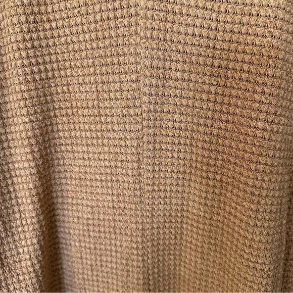 Adreamly Women’s Long Sleeve Deep V-Neck Waffle Knit Burnt Orange Top Sz XL GUC - Picture 7 of 8